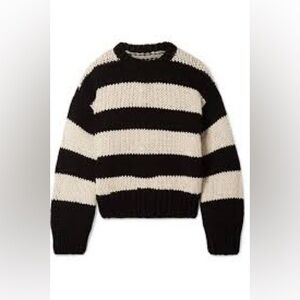 RTA Griffith Oversized Striped Cotton-blend Sweater